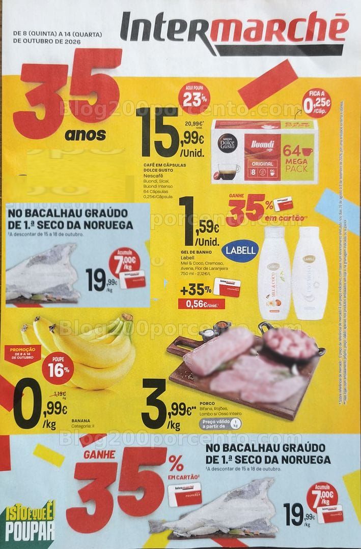 Antevisão Folheto INTERMARCHÉ Promoções de 8 a 14 outubro