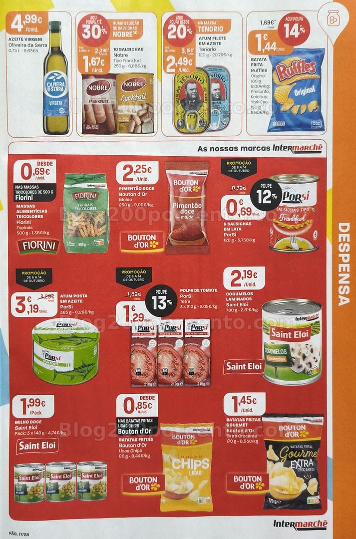 Antevisão Folheto INTERMARCHÉ Promoções de 8 a 14 outubro