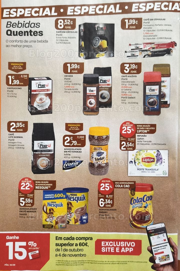 Antevisão Folheto INTERMARCHÉ Promoções de 8 a 14 outubro