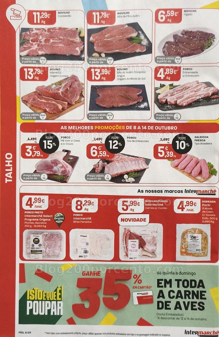 Antevisão Folheto INTERMARCHÉ Promoções de 8 a 14 outubro