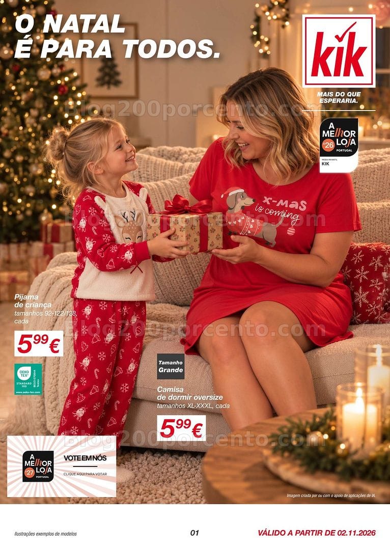 Antevisão Folheto KIK Natal Promoções a partir de 2 novembro