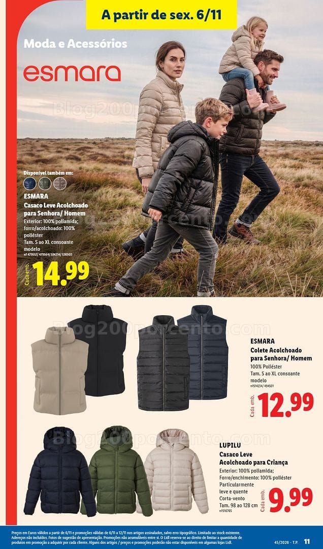 Antevisão Folheto LIDL Bazar Promoções de 6 a 12 novembro