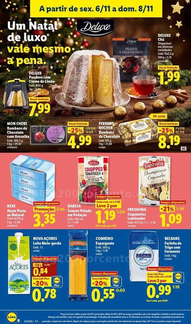 Antevisão Folheto LIDL Promoções Fim de Semana - 6 a 8 novembro