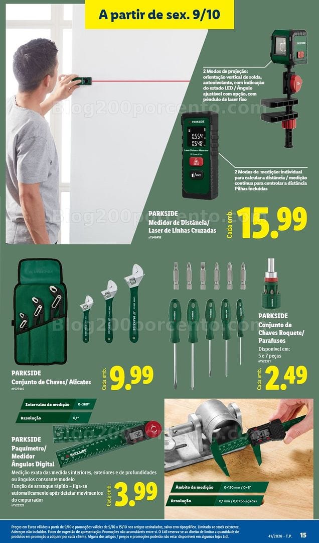 Antevisão Folheto LIDL Promoções Fim de Semana - 9 a 15 outubro