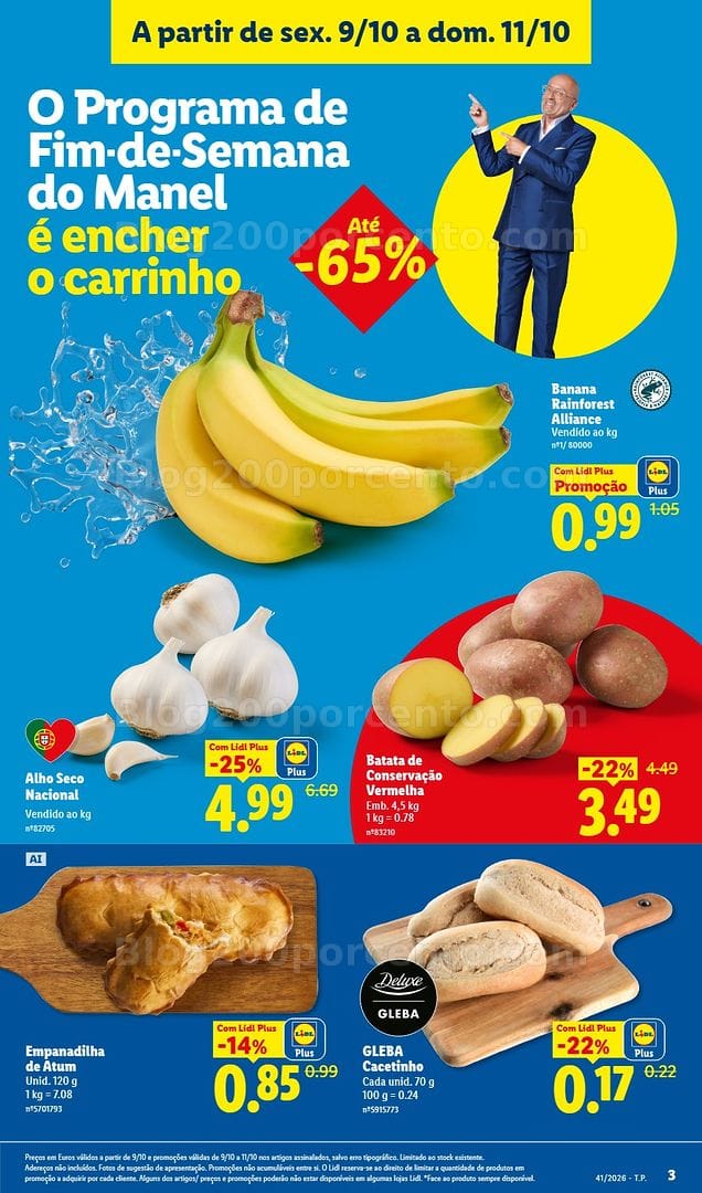 Antevisão Folheto LIDL Promoções Fim de Semana - 9 a 15 outubro