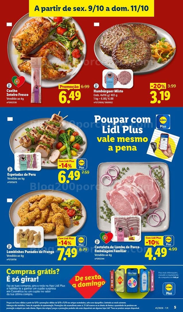 Antevisão Folheto LIDL Promoções Fim de Semana - 9 a 15 outubro