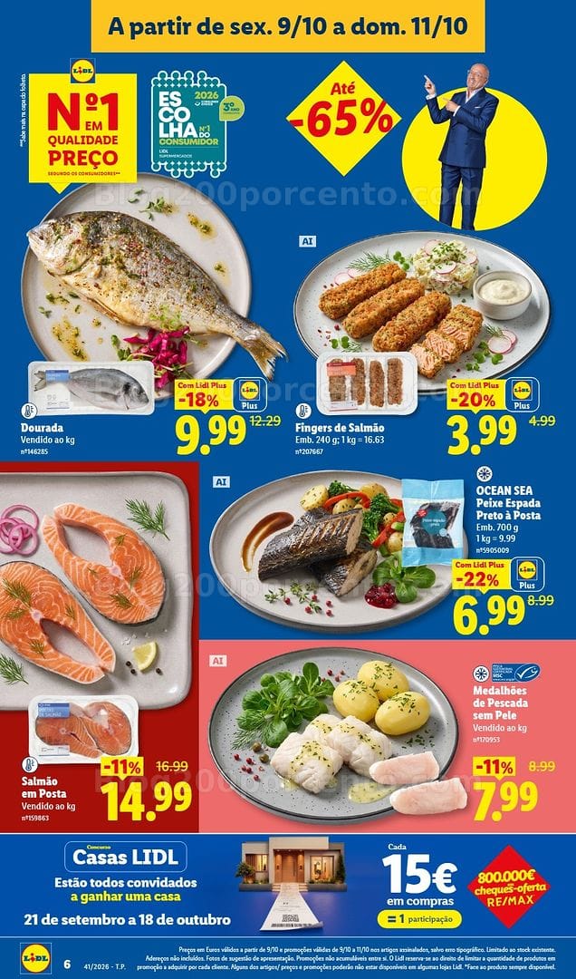 Antevisão Folheto LIDL Promoções Fim de Semana - 9 a 15 outubro