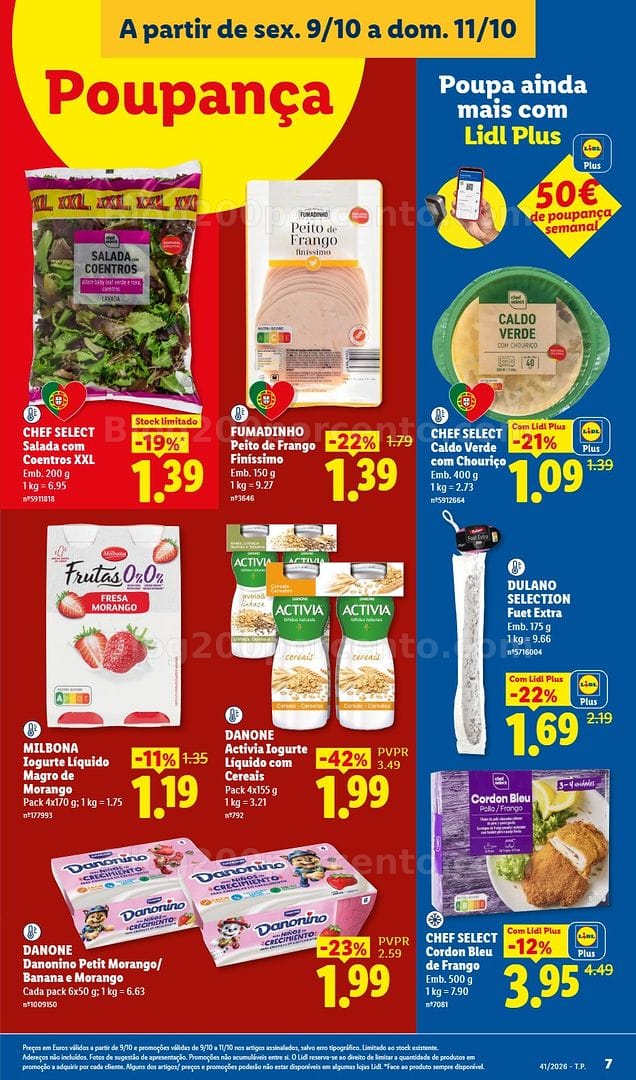 Antevisão Folheto LIDL Promoções Fim de Semana - 9 a 15 outubro