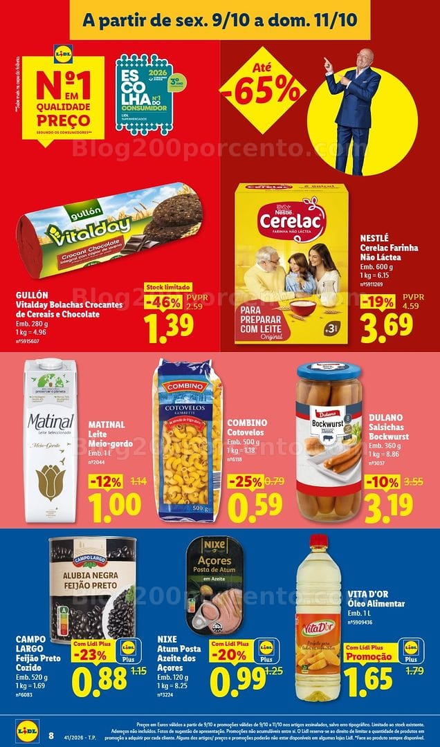 Antevisão Folheto LIDL Promoções Fim de Semana - 9 a 15 outubro