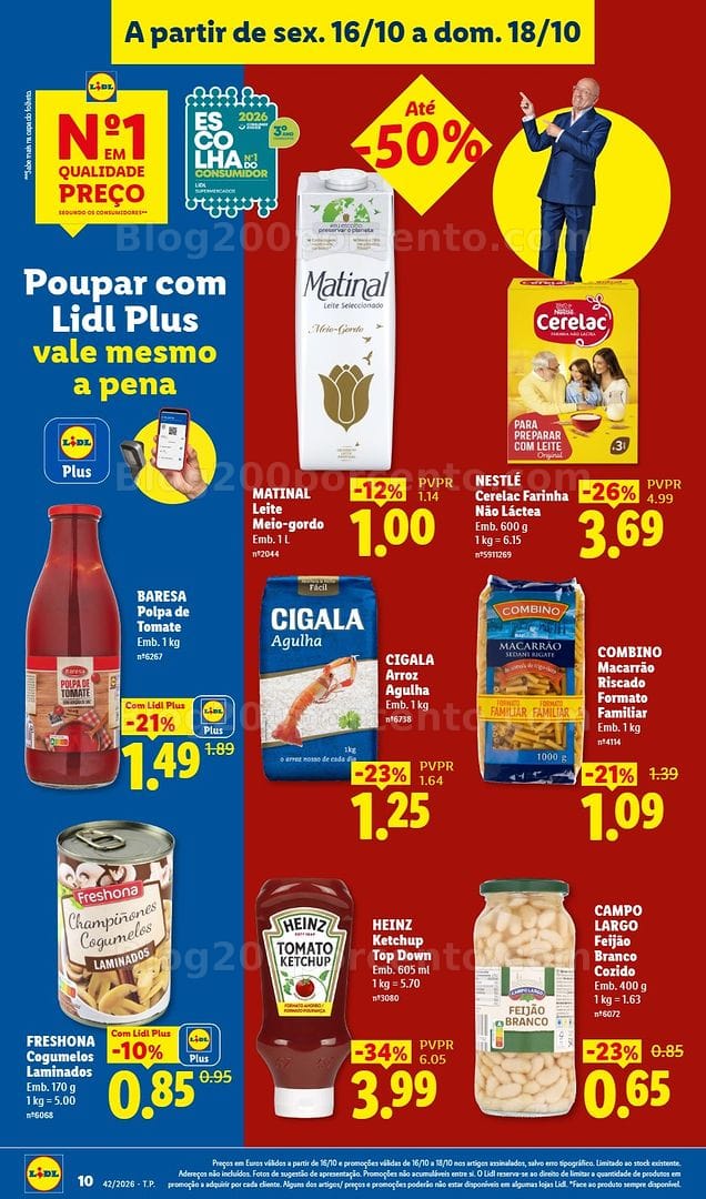 Antevisão Folheto LIDL Promoções Fim de Semana - 16 a 18 outubro - Edição Digital
