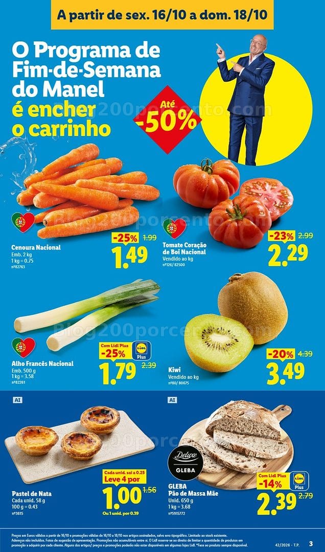 Antevisão Folheto LIDL Promoções Fim de Semana - 16 a 18 outubro - Edição Digital