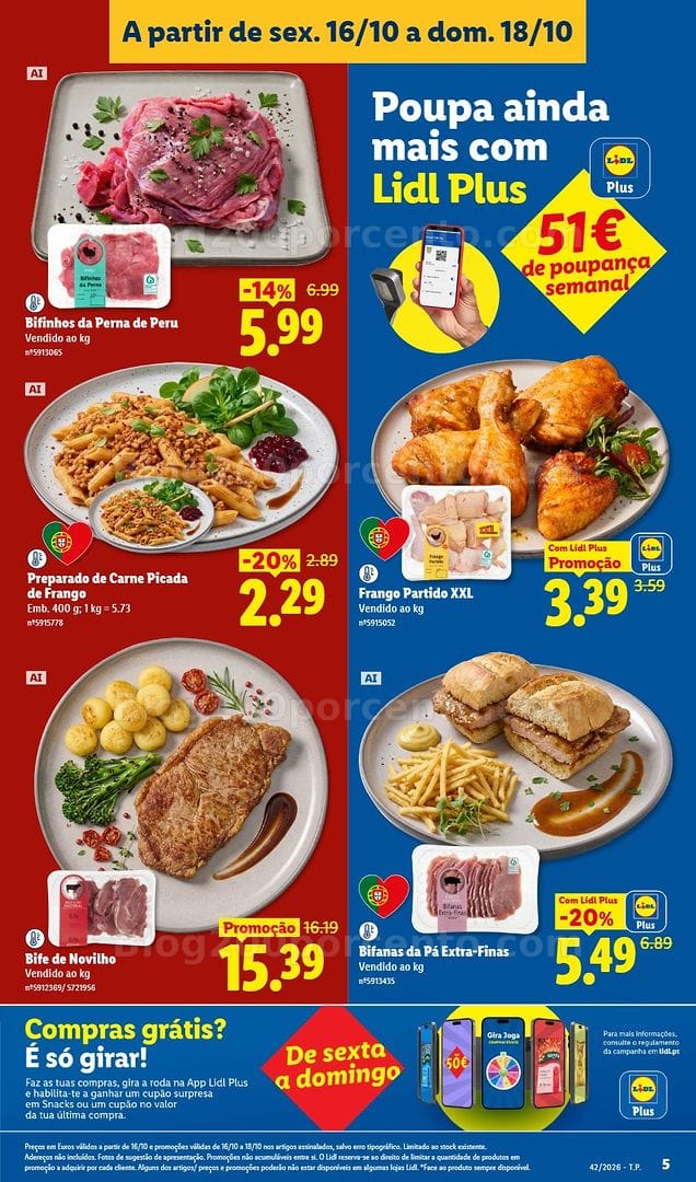 Antevisão Folheto LIDL Promoções Fim de Semana - 16 a 18 outubro - Edição Digital