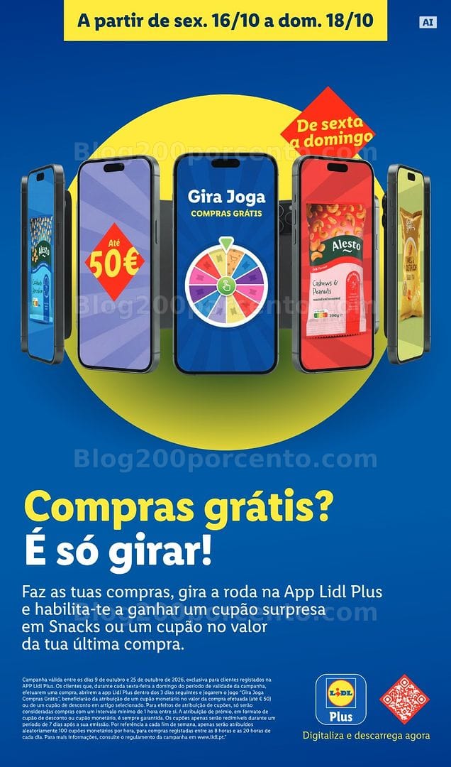 Antevisão Folheto LIDL Promoções Fim de Semana - 16 a 18 outubro - Edição Digital