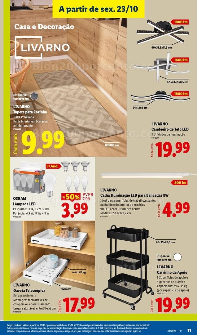 Antevisão Folheto LIDL Promoções Fim de Semana - 23 a 25 outubro - Edição Digital