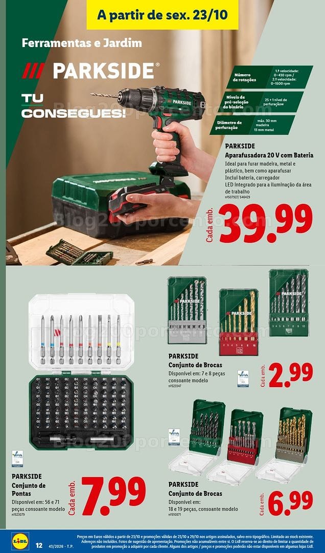 Antevisão Folheto LIDL Promoções Fim de Semana - 23 a 25 outubro - Edição Digital