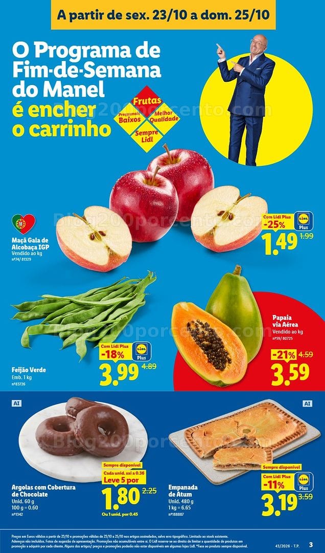 Antevisão Folheto LIDL Promoções Fim de Semana - 23 a 25 outubro - Edição Digital