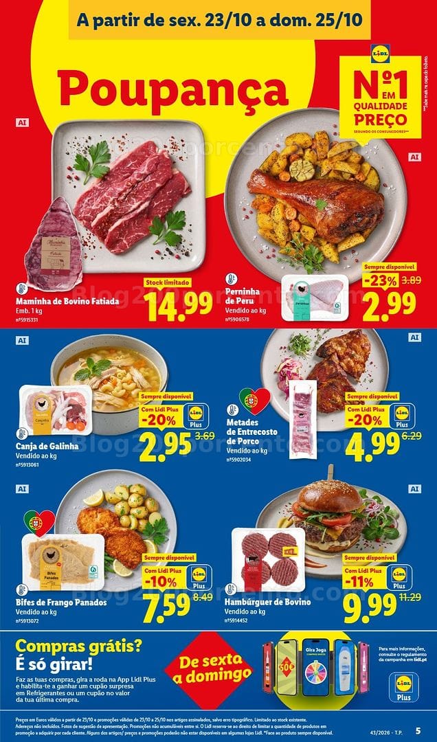 Antevisão Folheto LIDL Promoções Fim de Semana - 23 a 25 outubro - Edição Digital