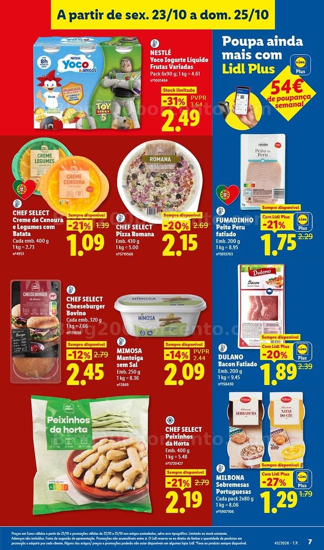 Antevisão Folheto LIDL Promoções Fim de Semana - 23 a 25 outubro - Edição Digital