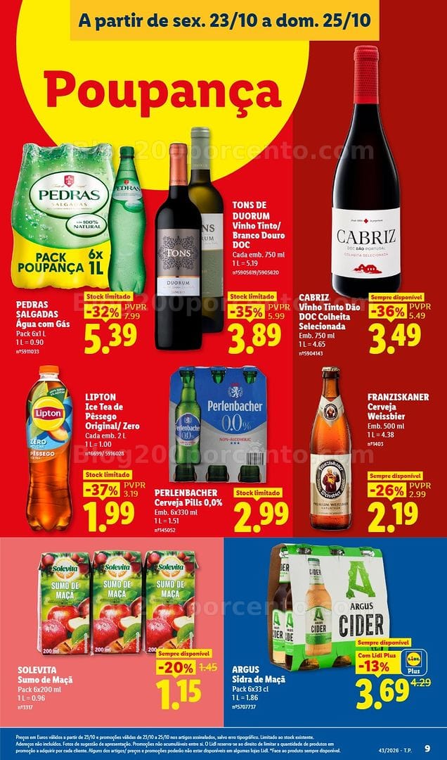 Antevisão Folheto LIDL Promoções Fim de Semana - 23 a 25 outubro - Edição Digital