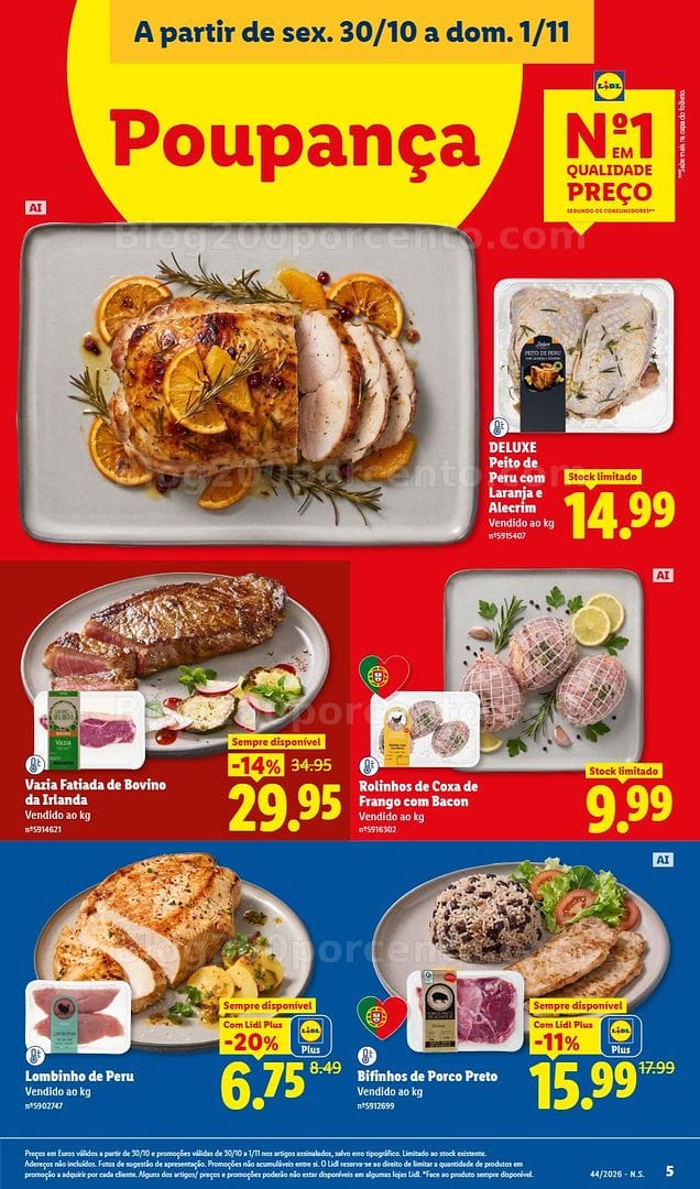 Antevisão Folheto LIDL Fim de Semana Promoções de 30 outubro a 1 novembro