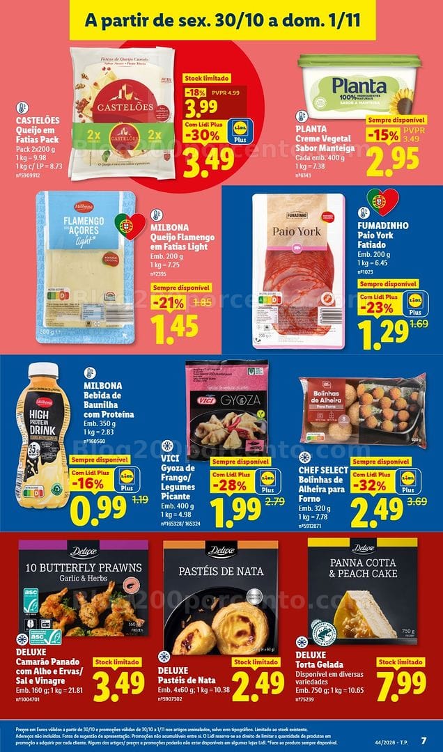 Antevisão Folheto LIDL Fim de Semana Promoções de 30 outubro a 1 novembro