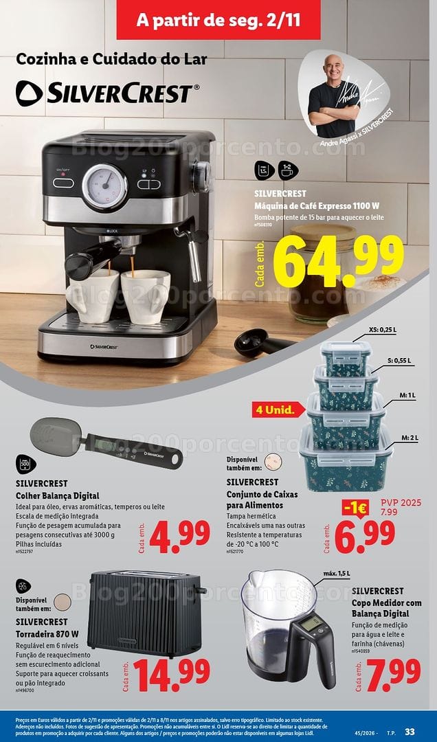 Antevisão Folheto LIDL Cozinha e Cuidado do Lar Promoções de 2 a 8 novembro
