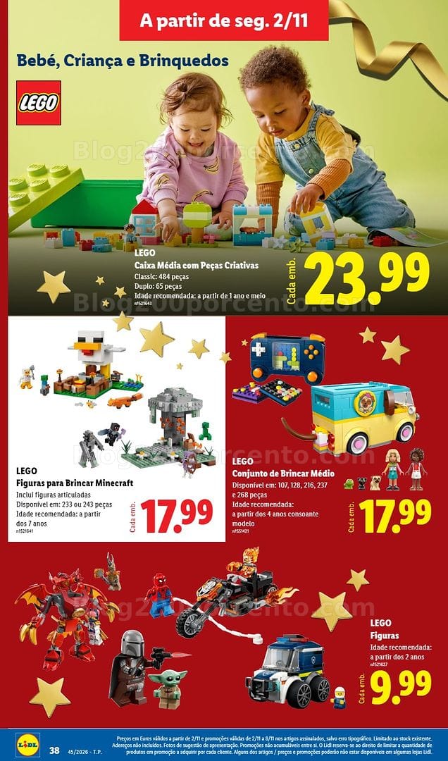 Antevisão Folheto LIDL Especial Brinquedos Natal Promoções de 2 a 8 novembro