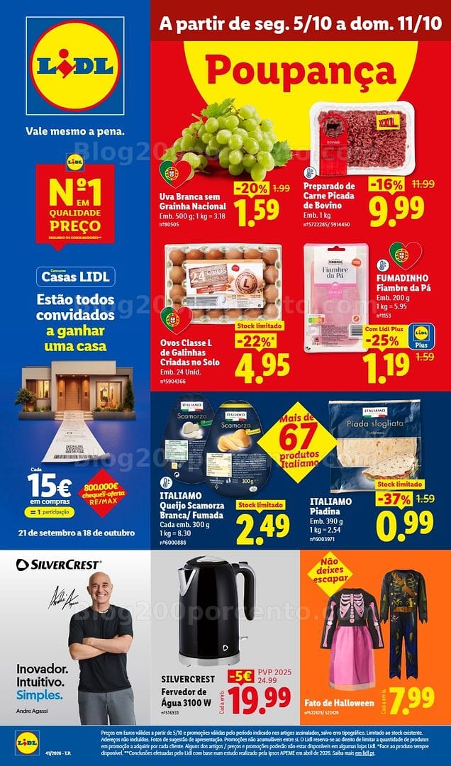 Antevisão Folheto LIDL Promoções de 5 a 11 outubro