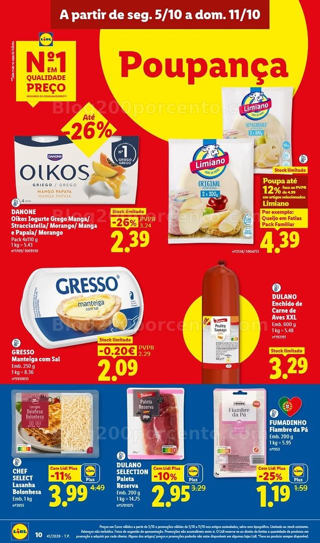 Antevisão Folheto LIDL Promoções de 5 a 11 outubro