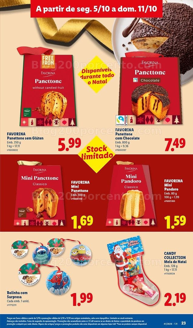 Antevisão Folheto LIDL Promoções de 5 a 11 outubro