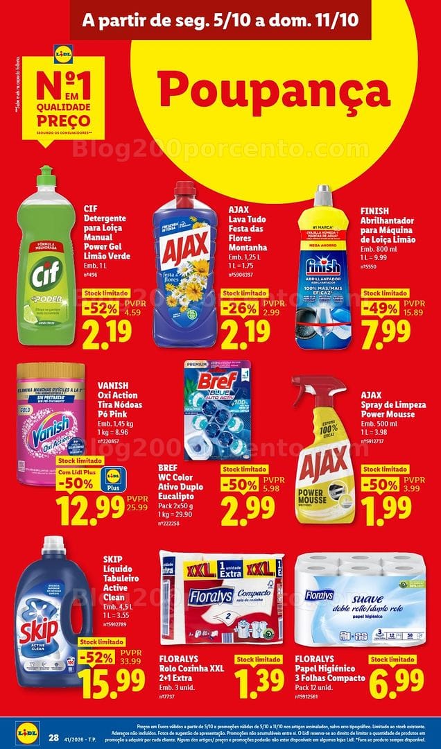 Antevisão Folheto LIDL Promoções de 5 a 11 outubro