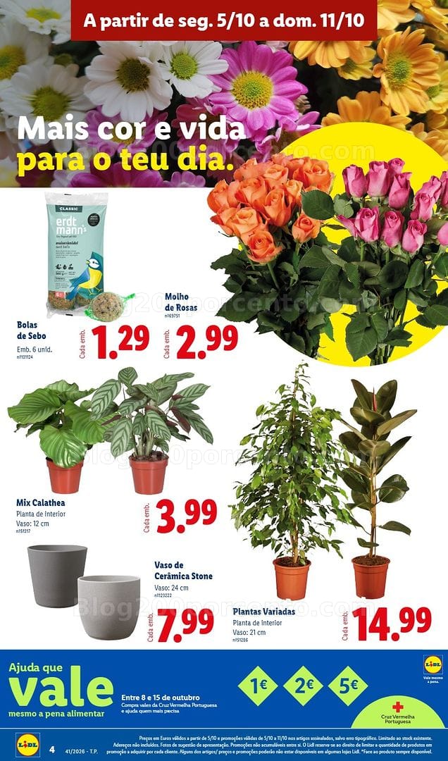Antevisão Folheto LIDL Mercado de Plantas Promoções de 5 a 11 outubro
