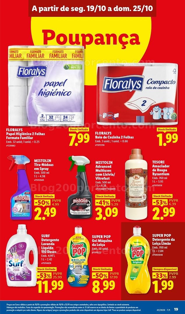 Antevisão Folheto LIDL Promoções de 19 a 25 outubro - Edição Digital