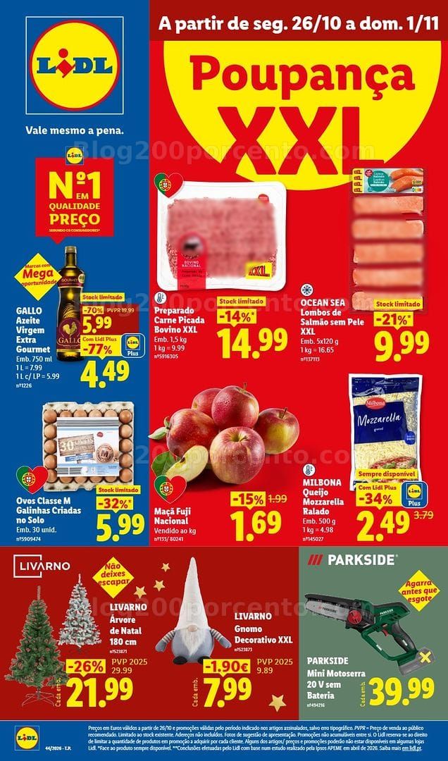 Antevisão Folheto LIDL Promoções de 26 outubro a 1 novembro