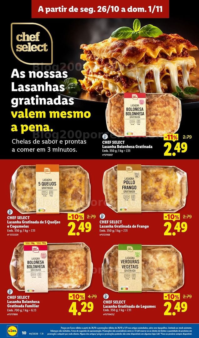 Antevisão Folheto LIDL Promoções de 26 outubro a 1 novembro