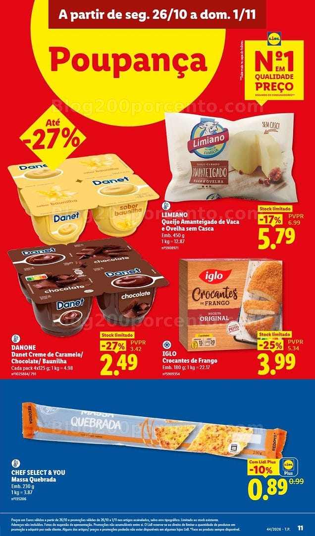 Antevisão Folheto LIDL Promoções de 26 outubro a 1 novembro