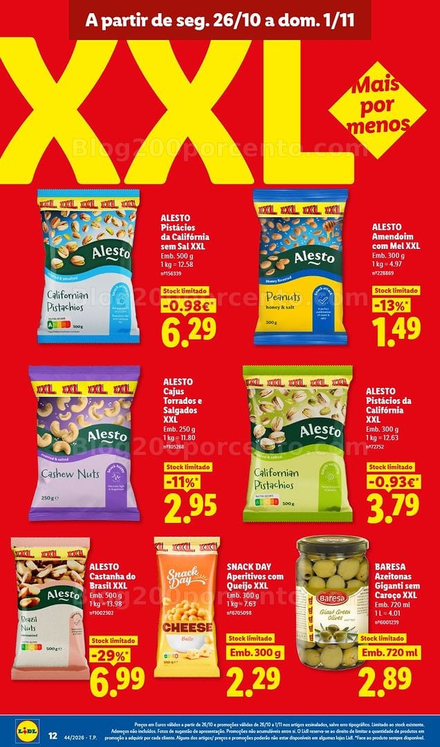 Antevisão Folheto LIDL Promoções de 26 outubro a 1 novembro