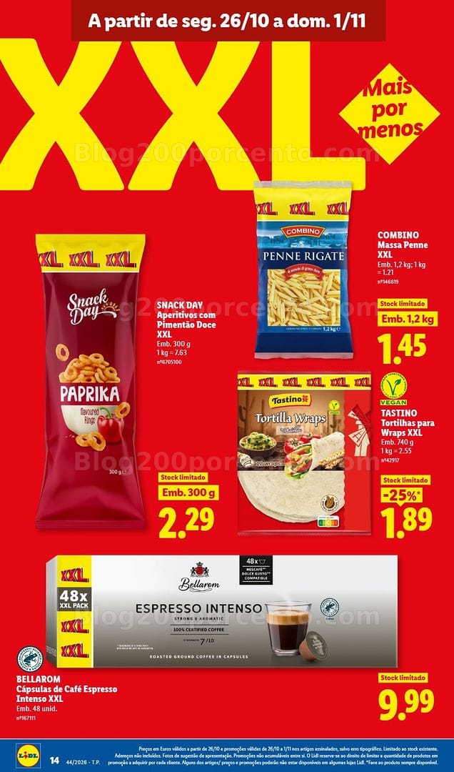 Antevisão Folheto LIDL Promoções de 26 outubro a 1 novembro