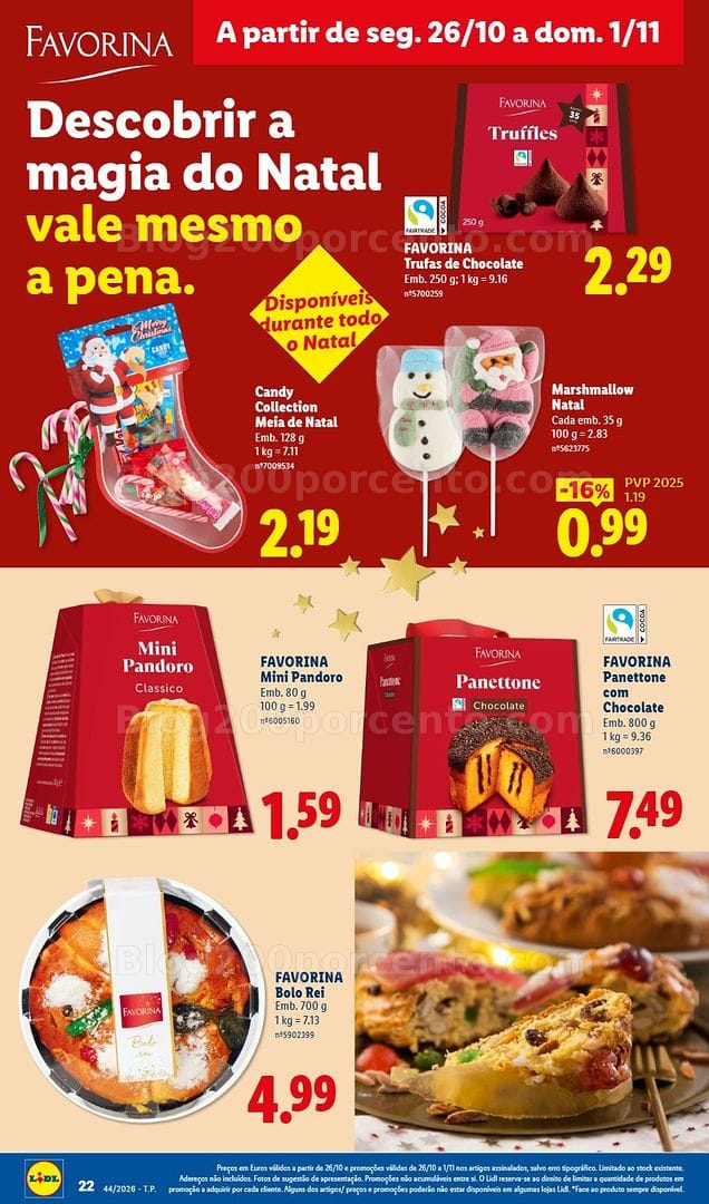 Antevisão Folheto LIDL Promoções de 26 outubro a 1 novembro