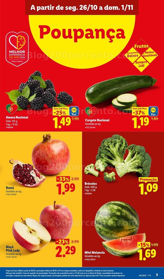 Antevisão Folheto LIDL Promoções de 26 outubro a 1 novembro