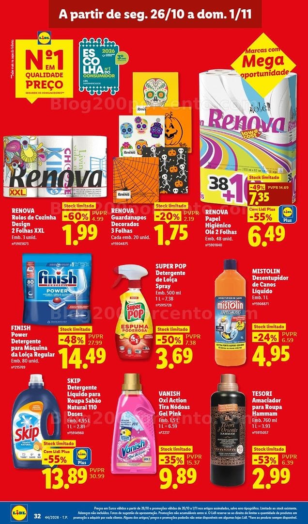 Antevisão Folheto LIDL Promoções de 26 outubro a 1 novembro