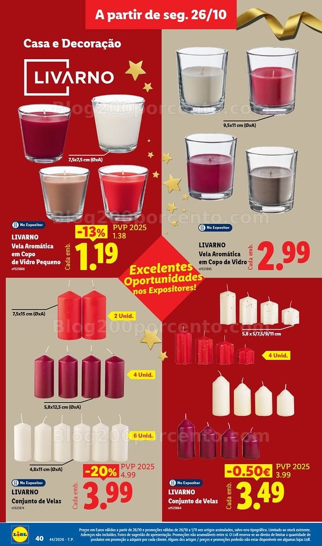 Antevisão Folheto LIDL Promoções de 26 outubro a 1 novembro