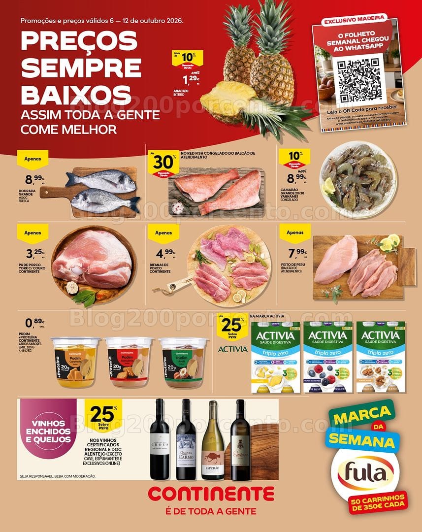 Antevisão Folheto CONTINENTE Madeira Promoções de 8 a 14 outubro