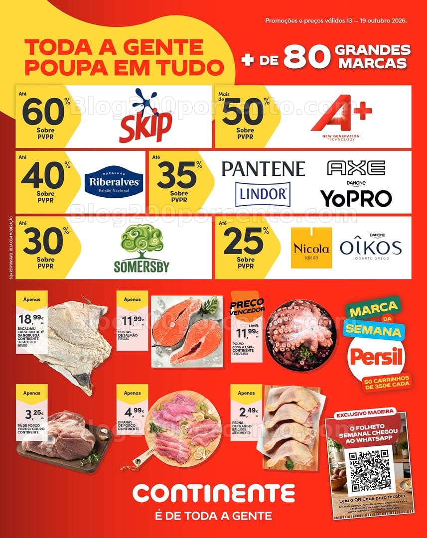 Antevisão Folheto CONTINENTE Madeira Promoções de 13 a 19 outubro