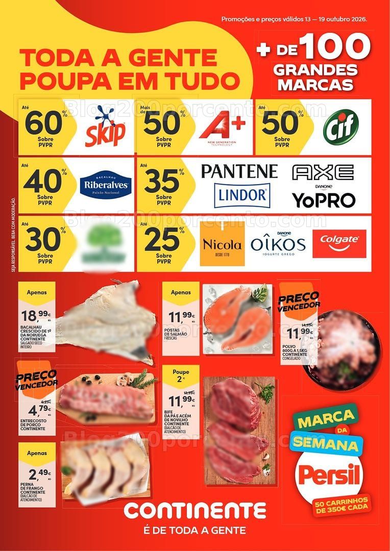 Antevisão Folheto CONTINENTE Promoções de 13 a 19 outubro - Edição Digital