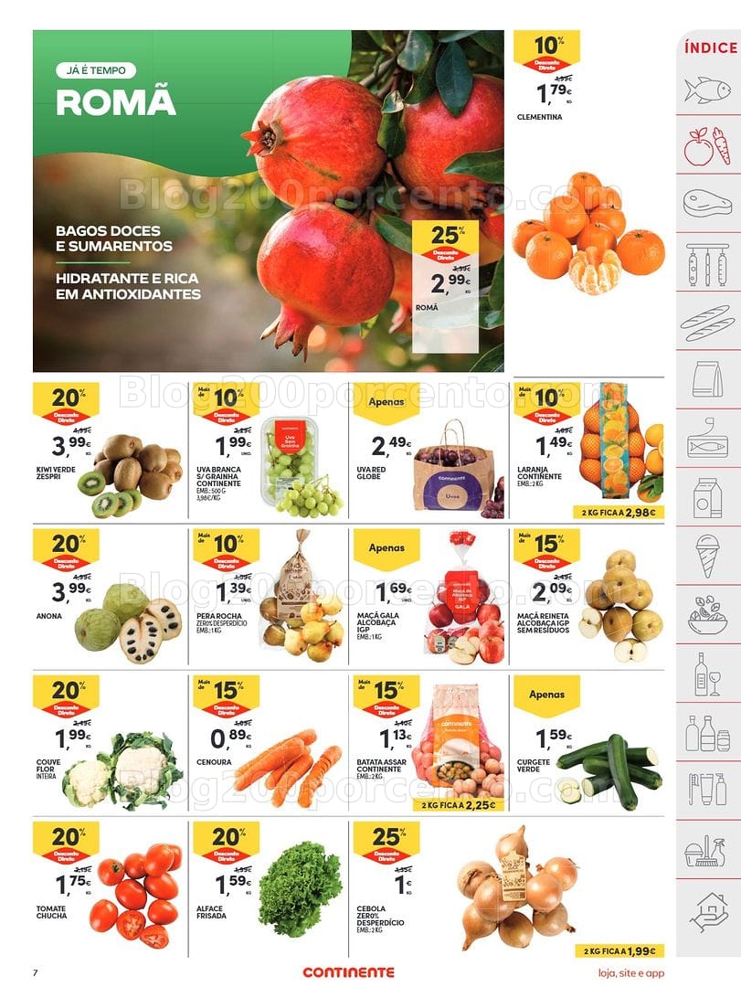 Antevisão Folheto CONTINENTE Frescos da Semana Promoções de 13 a 19 outubro