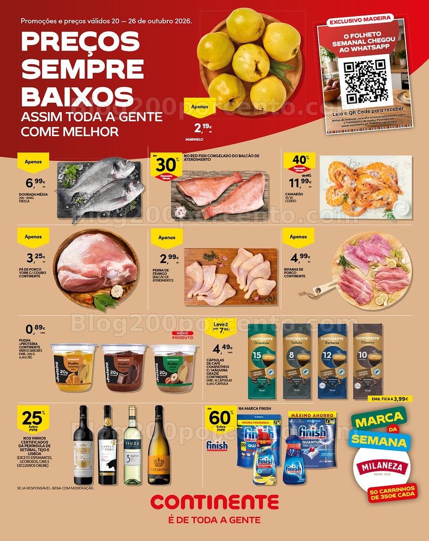 Antevisão Folheto CONTINENTE Madeira Promoções de 20 a 26 outubro