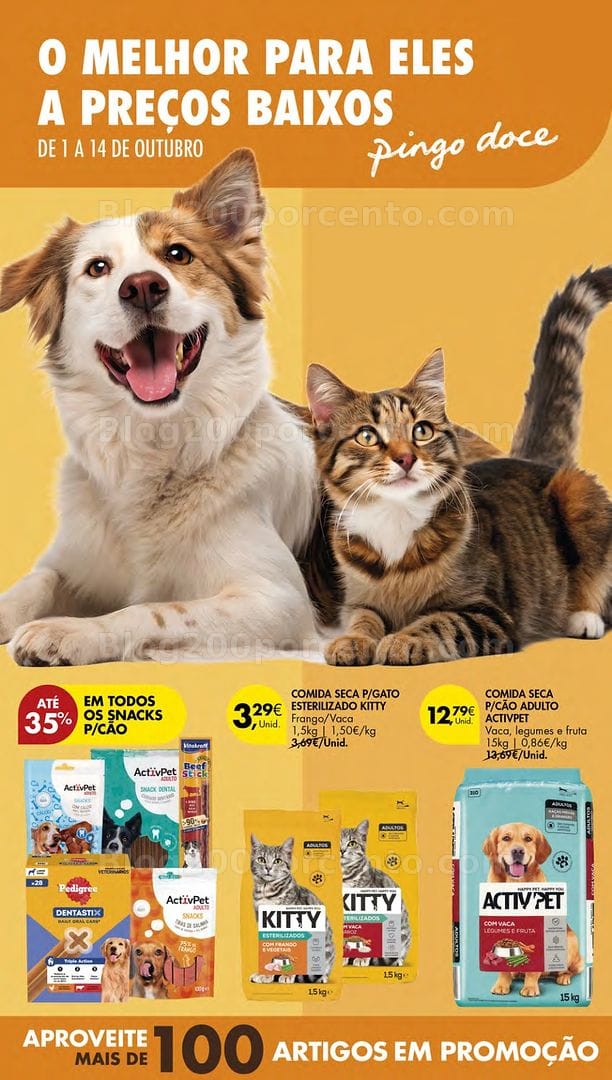 Antevisão Folheto PINGO DOCE Açores Feira Animal Promoções de 1 a 14 outubro