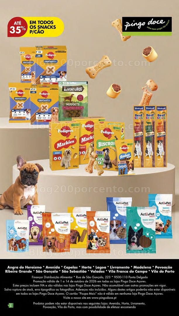 Antevisão Folheto PINGO DOCE Açores Feira Animal Promoções de 1 a 14 outubro