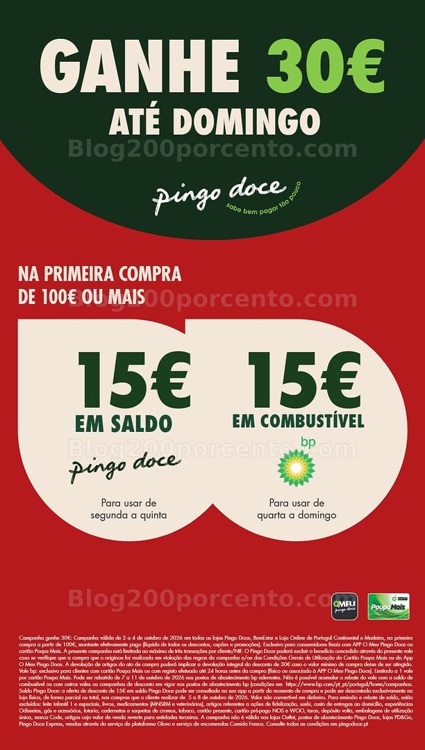 Antevisão Folheto PINGO DOCE Promoções Fim de Semana - 2 a 4 outubro